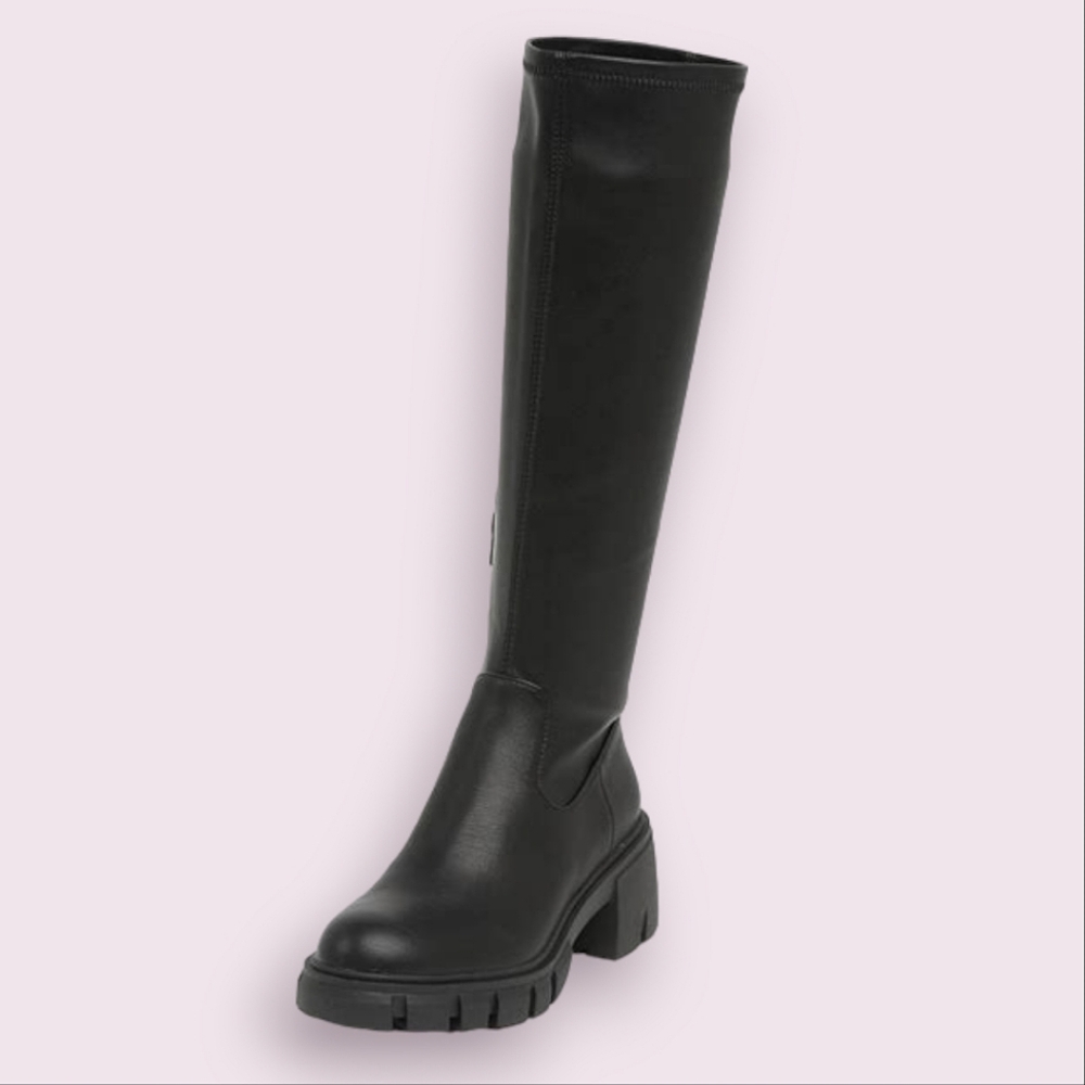 Steve Madden Black Higher Heeled Boots Size 10